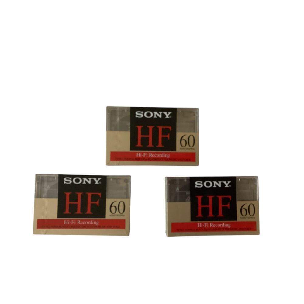 Set of 3 SA 60 TDK Cassette Recording Tapes High Bias Tech 2
